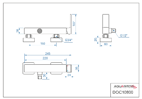 Docks DOC10800 sprchová batéria